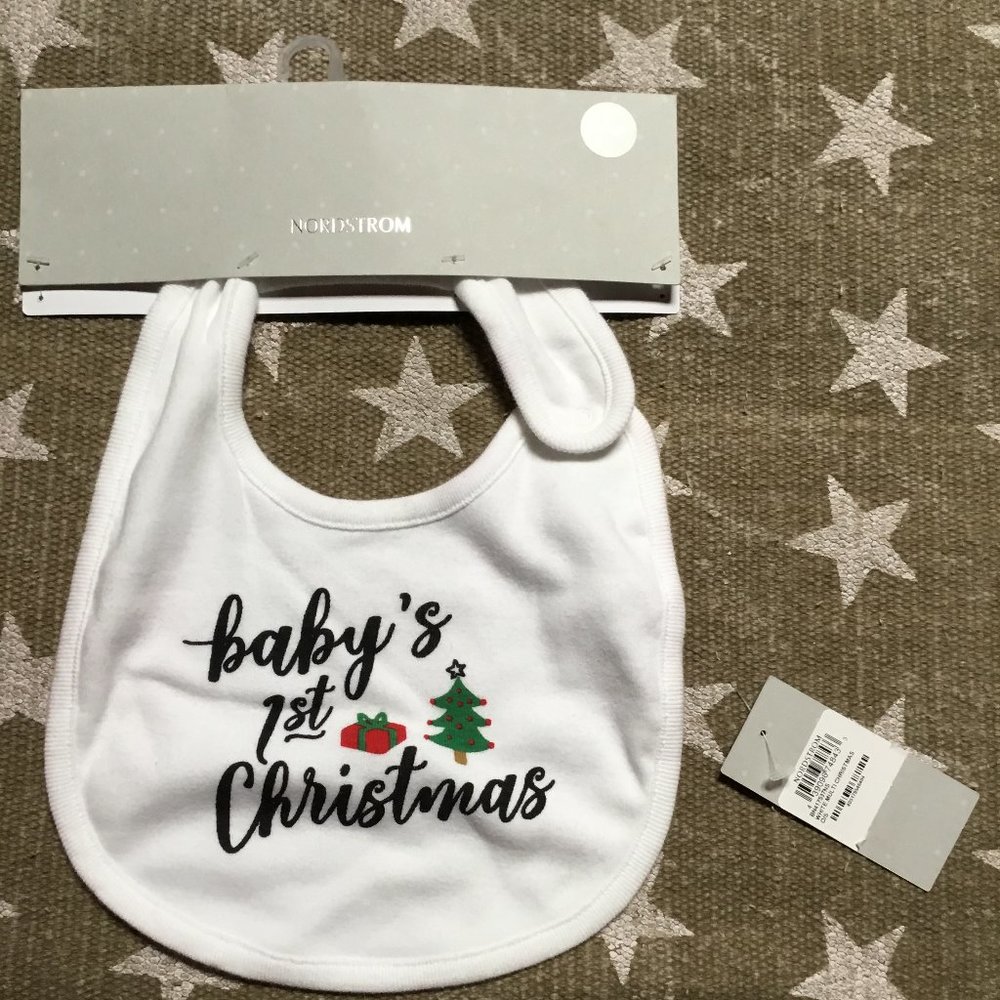 Nordstrom 1st Christmas Bib